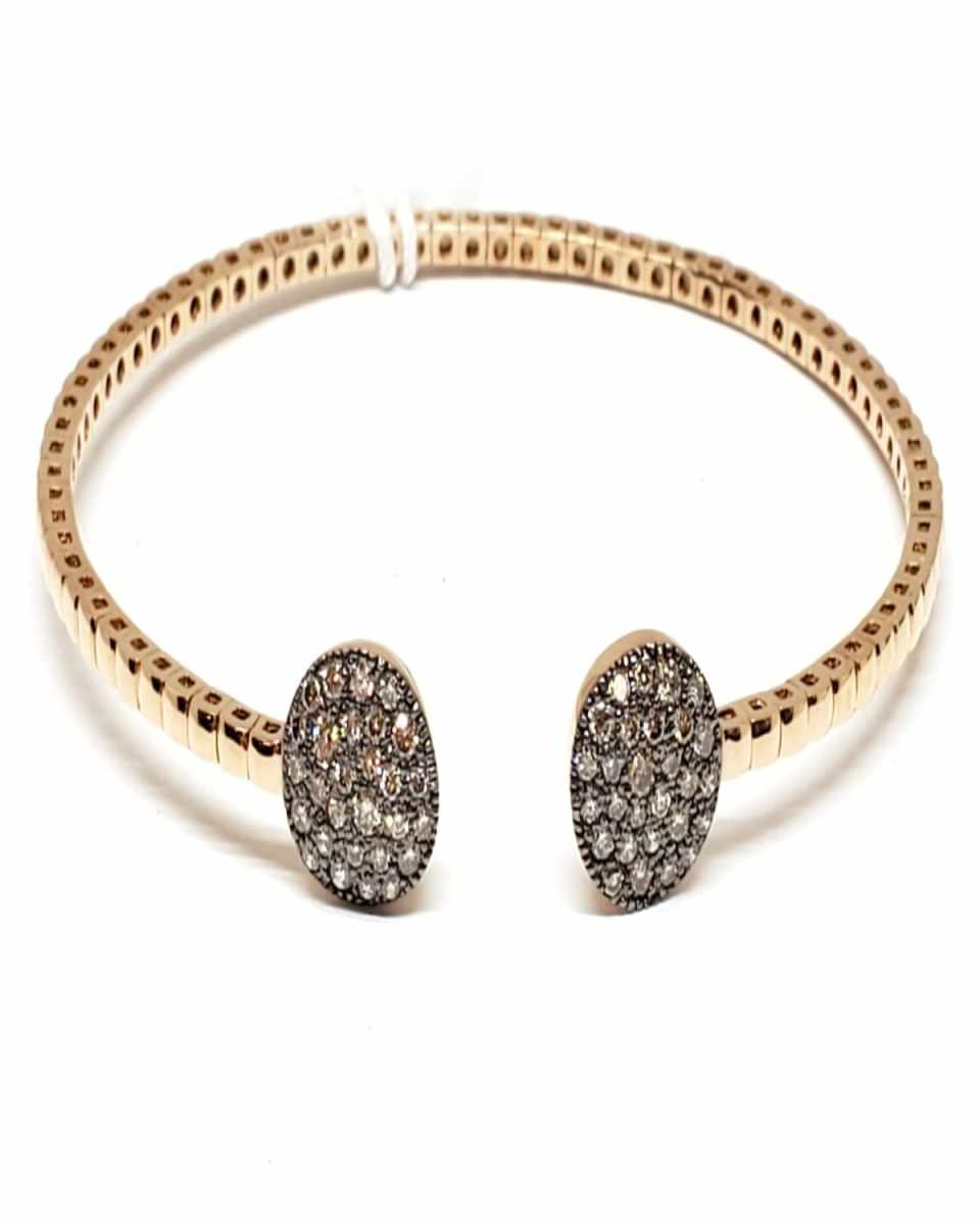 18K Rose Gold Bracelet with Cognac Diamonds
